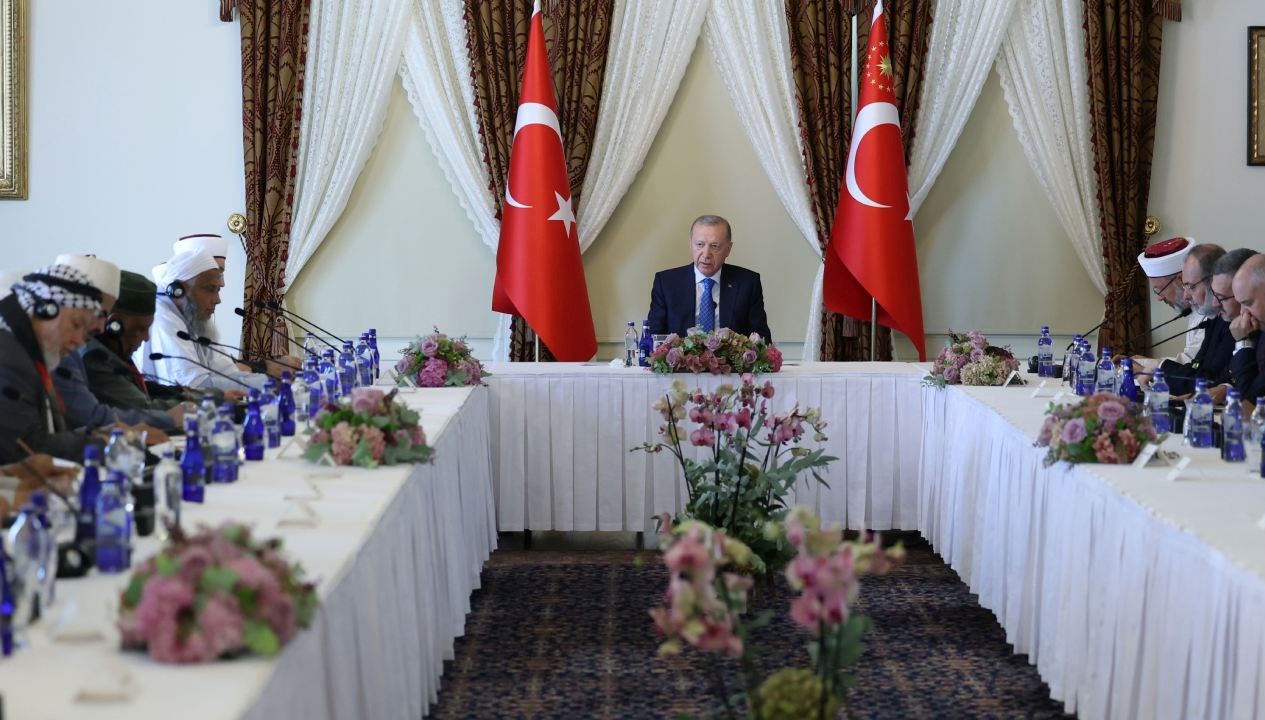 cumhurbaskani erdogan dunya musluman alimler birligi heyetini kabul etti 8qOxblND