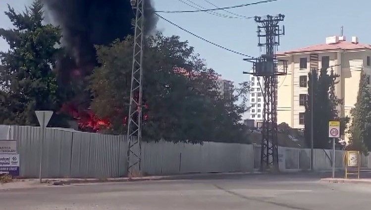 malatyada santiyede korkutan yangin i4mhs2tt